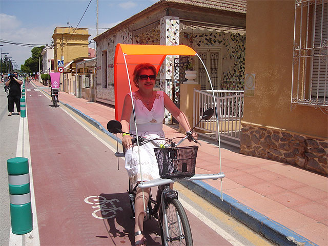 El carril bici del municipio de San Javier ha tenido un enorme éxito en sus primeros días de funcionamiento - 1, Foto 1
