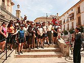 El Alcalde de Lorca acompaña a cuarenta ciclistas de peregrinación a Santiago