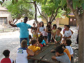 Los niños y niñas mazarroneros acampan en la granja escuela ‘La Loma’