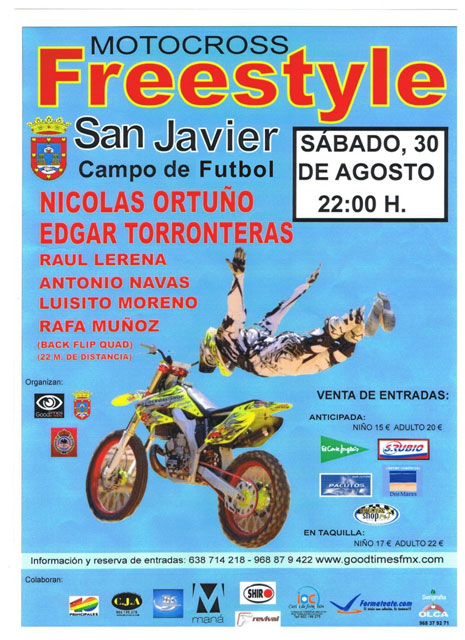 San Javier acogerá un espectáculo de Motocross Freestyle el 30 de agosto con la participación de los mejores pilotos nacionales - 2, Foto 2