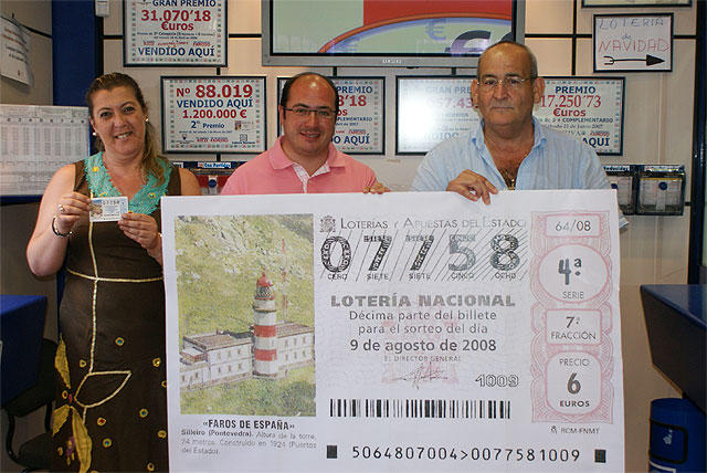 Puerto Lumbreras tiene número propio, el 07758, de la Lotería Nacional - 1, Foto 1