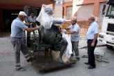 Caravaca recibe las primeras esculturas del museo José Carrilero