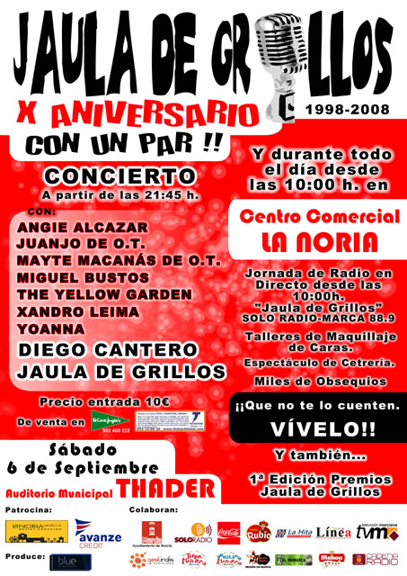 X Aniversario de Jaula de Grillos ¡¡¡Con un par!!! - 1, Foto 1