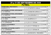 Resultado deportivos fin de semana 20 y 21 de septiembre