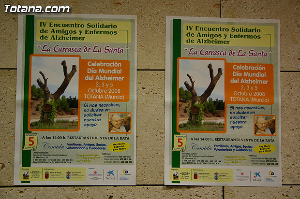 The "IV Encuentro Solidarity and Alzheimer Friends" will be held, 2, 3 and 5 October, Foto 2