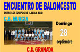 Alhama acoge el encuentro de baloncesto entre C.B. Murcia y C.B. Granada