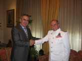 El delegado del Gobierno recibió al almirante del Arsenal de Cartagena