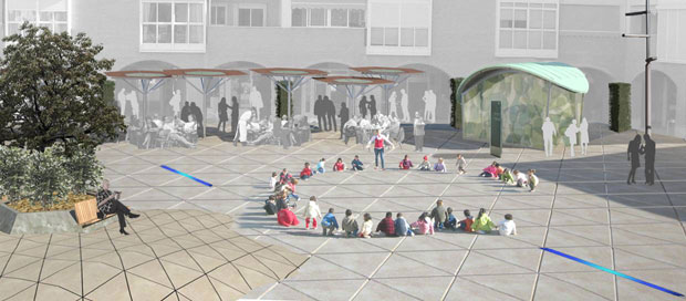 They hire the wording of the proposed renovation of the Plaza de la Balsa Vieja, Foto 2
