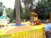 El ayuntamiento renueva el parque infantil del Jardn del Rey Don Pedro