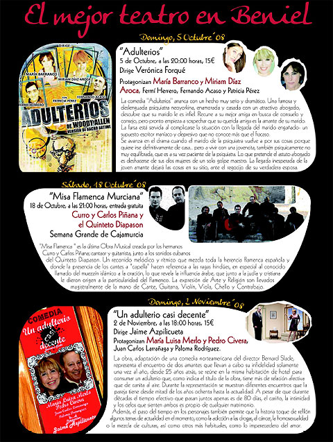 “Adulterios” abre la programación de teatro de Beniel con María Barranco y Miriam Día Aroca como protagonistas - 1, Foto 1