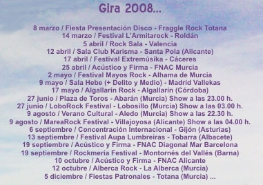 DISCORDIA cerrará su gira 2008 en Totana, el 5 de diciembre, en las fiestas patronales de Santa Eulalia, Foto 2