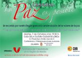La Plataforma del Voluntariado de la Regin de Murcia presenta en la Ciudad de Lorca los das 6 y 7 de octubre el Proyecto Caravana La Paz Es Posible