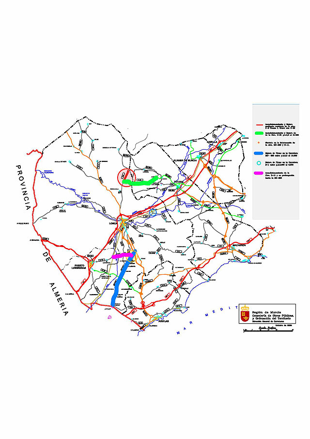 La Comunidad invierte más de 9,5 millones de euros en la mejora de las comunicaciones por carretera del Alto y Bajo Guadalentín, Foto 2