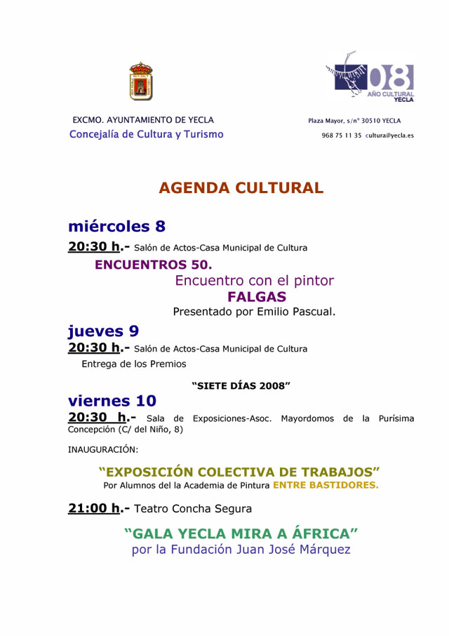 Agenda cultural de Yecla - 1, Foto 1