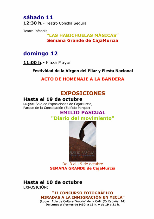 Agenda cultural de Yecla - 2, Foto 2