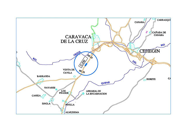 Obras Públicas adjudica las obras de mejora de la carretera que va hacia Venta Cavila por el cementerio de Caravaca de la Cruz - 1, Foto 1