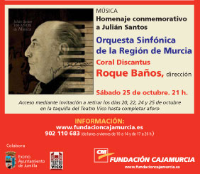 El próximo 25 de octubre va a tener lugar el concierto homenaje a Julián Santos, dirigido por Roque Baños - 1, Foto 1