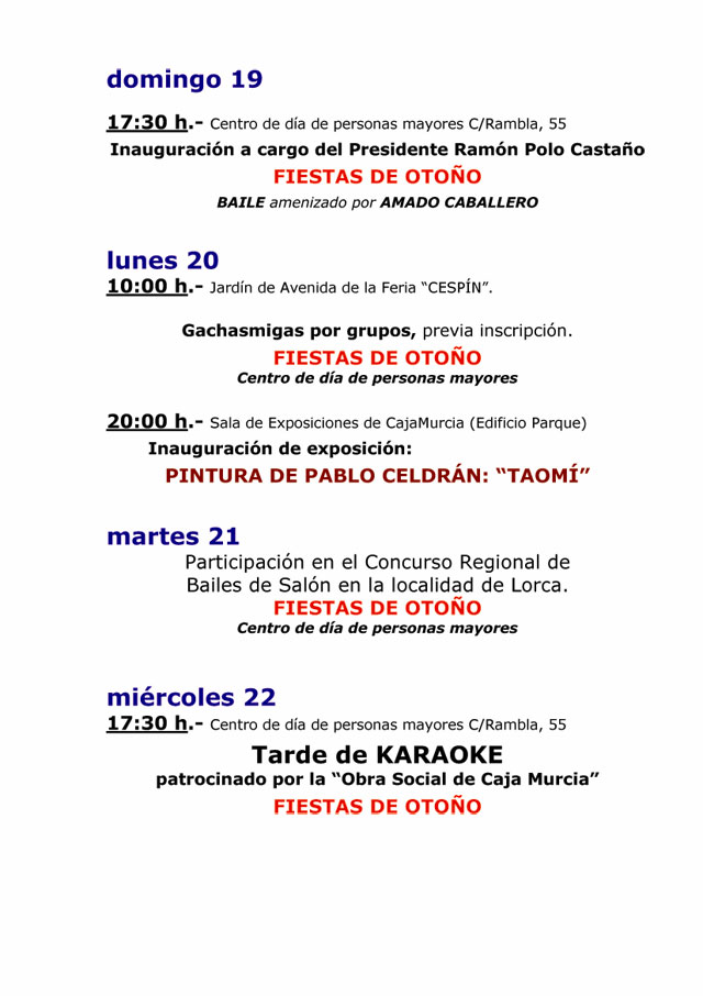 Agenda cultural de Yecla del 15 al 22 de octubre - 2, Foto 2