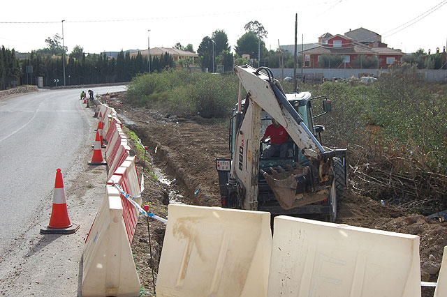 Comienzan a construir las nuevas aceras de la pedanía de Los Palacios de Lorquí - 1, Foto 1