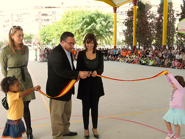 Inauguradas las obras de mejora y mantenimiento en los colegios públicos San Antonio, San Miguel, Cervantes y la escuela infantil Inmaculada de Molina de Segura - 1, Foto 1