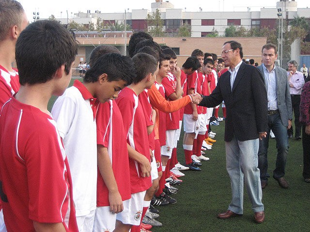 El Alcalde acompaña a los 150 niños de la Asociación Deportiva de Vistalegre en su presentación - 1, Foto 1