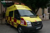 Totana dispone de una nueva ambulancia en el servicio de urgencias de Atención Primaria