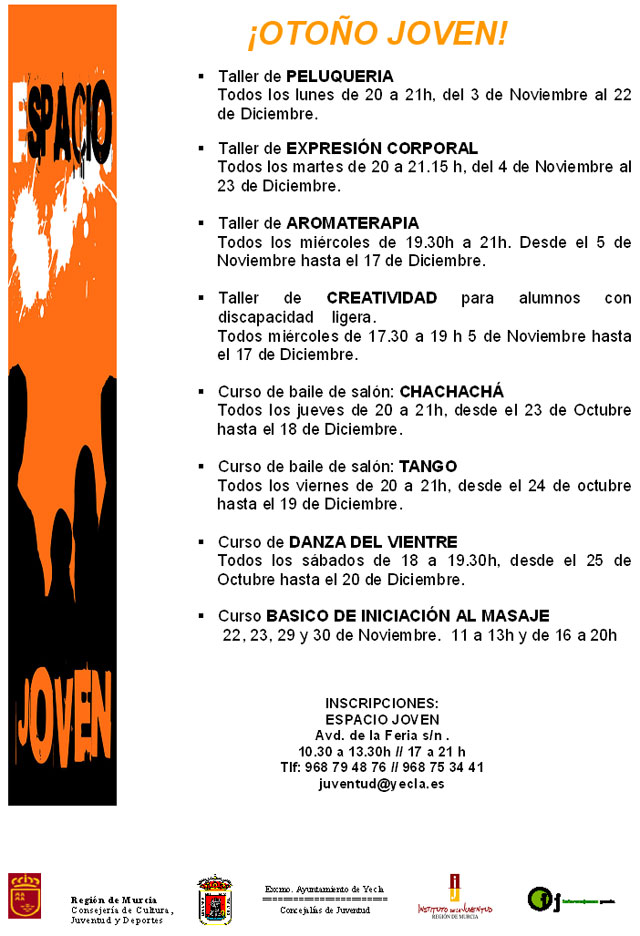 Continúa abierto el plazo de inscripción de los cursos del programa Otoño Joven - 1, Foto 1