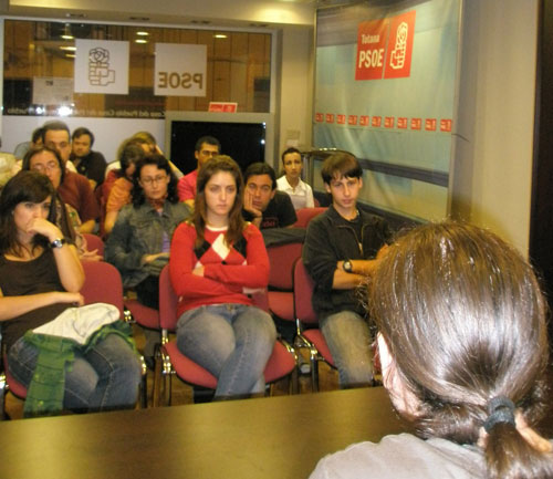 Juventudes Socialistas organizó el pasado Jueves 23 de octubre, una charla-coloquio sobre el Espacio Europeo de Educación, Foto 2