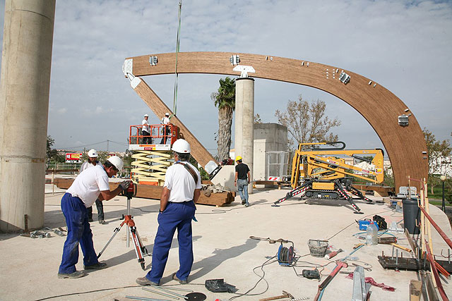 Avanzan las obras del Palacio de Deportes de Cartagena - 1, Foto 1