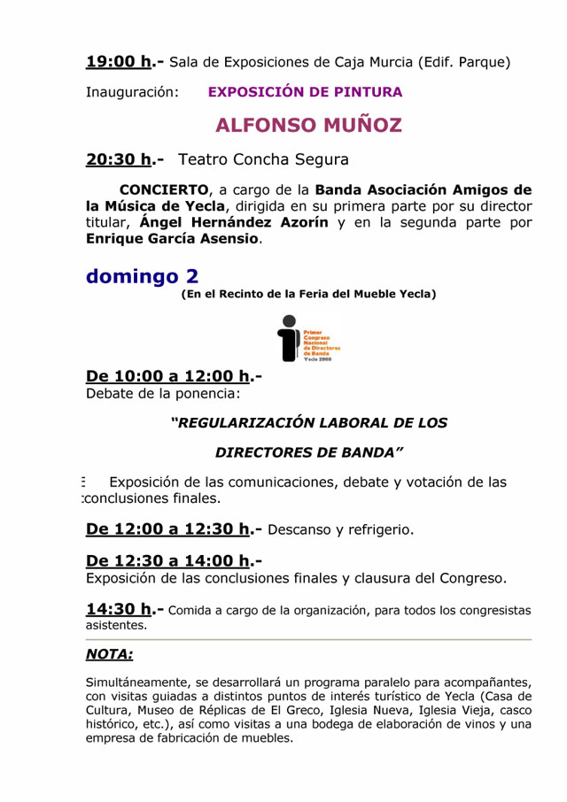 Agenda cultural de Yecla para los próximos días - 4, Foto 4