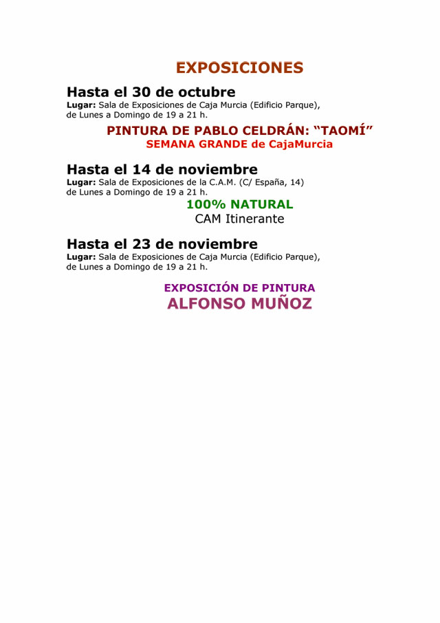 Agenda cultural de Yecla para los próximos días - 5, Foto 5