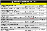 Agenda deportiva fin de semana 1 y 2 de Noviembre