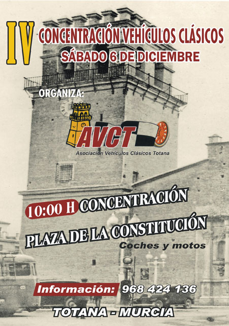 Totana acogerá la IV Concentración de Vehículos Clásicos, Foto 1