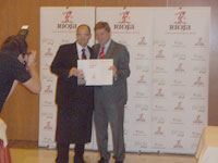 Juan Luis García Subcampeón en la semifinal de Barcelona del II Concurso Sumiller Rioja 2008 - 1, Foto 1
