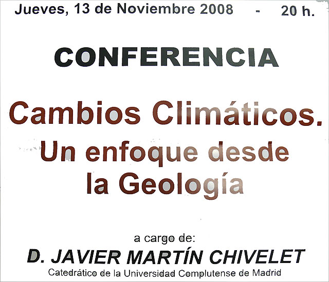 Javier Martín, catedrático de la Complutense de Madrid, ofrecerá una conferencia sobre el cambio climático - 1, Foto 1