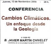 Javier Martn, catedrtico de la Complutense de Madrid, ofrecer una conferencia sobre el cambio climtico