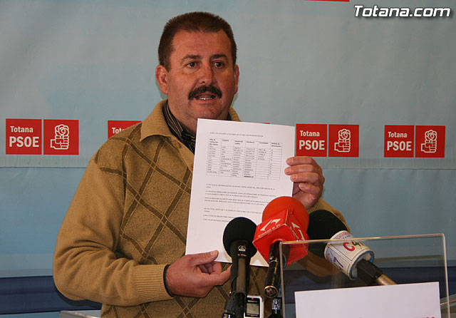 Según el PSOE el Alcalde de Totana miente con respecto a la deuda municipal, Foto 1