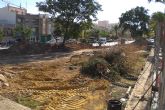 Comienzan las obras para proceder a la reforma del actual jardn de la Cruz Roja de Totana