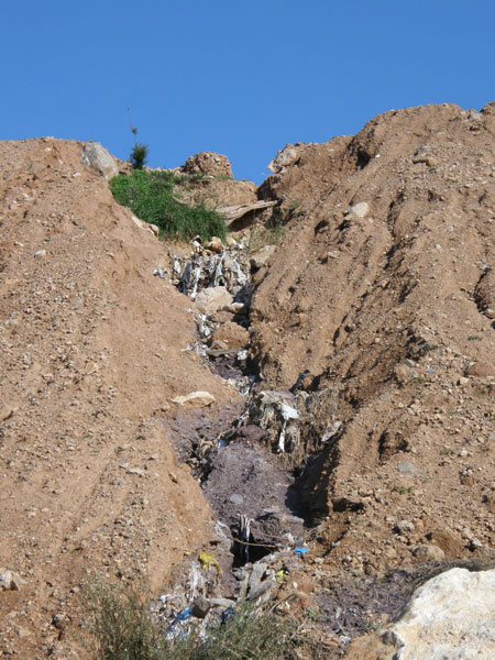 ANSE denuncia que la rotura de los taludes del vertedero de el Gorguel provoca la salida de basuras al exterior - 2, Foto 2