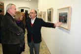 El presidente de la Comunidad inauguró la exposición del pintor Juan Bautista Sanz en Balsicas