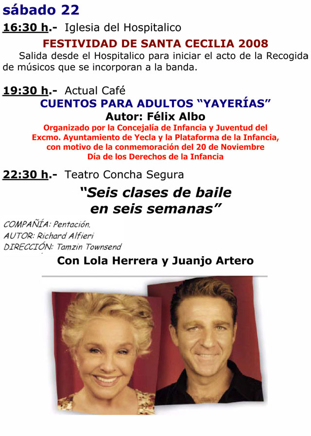 Agenda cultural de Yecla del 19 al 26 de noviembre - 3, Foto 3