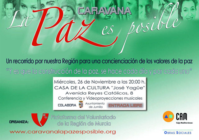 La Caravana de la Paz estará en Jumilla el miércoles 26 de noviembre - 1, Foto 1