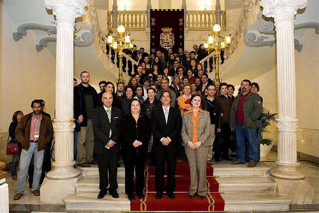 Los participantes en el V Congreso de Musealización, en el Palacio Consistorial - 1, Foto 1