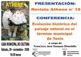 Presentación de la revista 'ATHENE' número 18 y Conferencia
