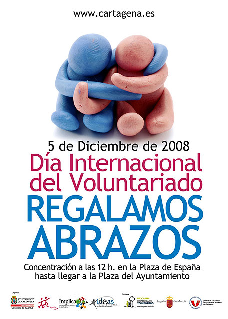 Regalan abrazos para celebrar el Día Internacional del Voluntariado - 1, Foto 1