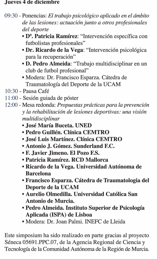 I Simposio Nacional de Psicología Del Deporte 3 y 4 de diciembre de 2008 - 5, Foto 5