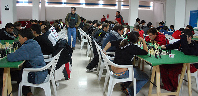 Abarán acogió la 1ª fase campeonato de ajedrez regional escolar categoría open - 1, Foto 1