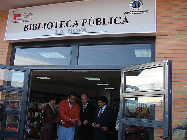 El Alcalde de Lorca, Francisco Jódar, inaugura la nueva Biblioteca Municipal de La Hoya - 2, Foto 2