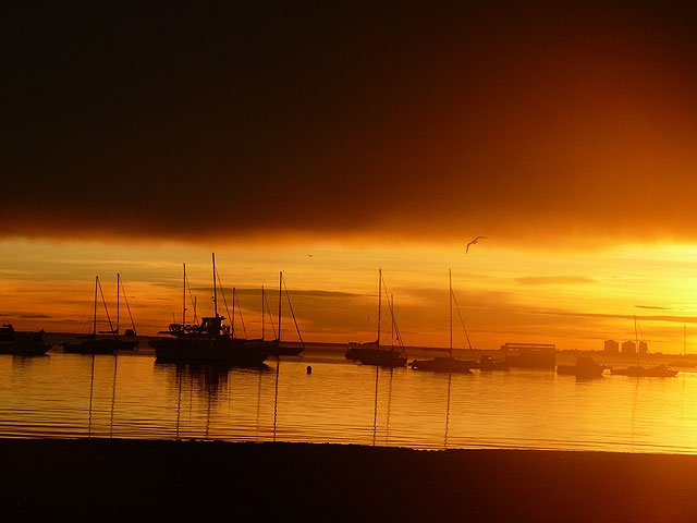 Espectacular amanecer de esta mañana en Santiago de la Ribera - 1, Foto 1