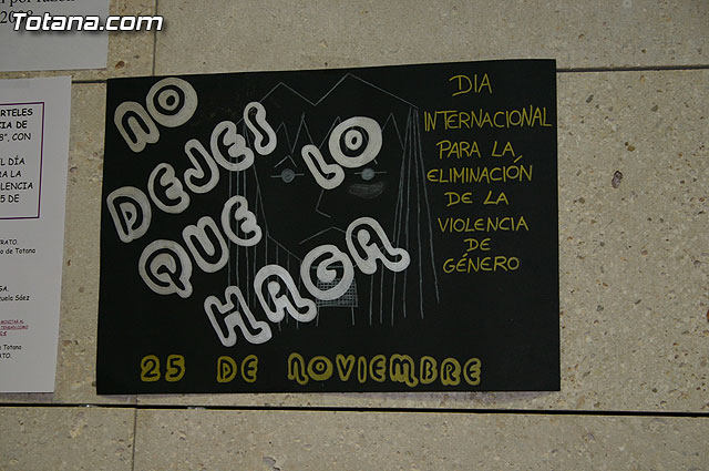 Entregan los premios del concurso de Arte por la Igualdad Totana 2008 y el de carteles contra la violencia de gnero - 2